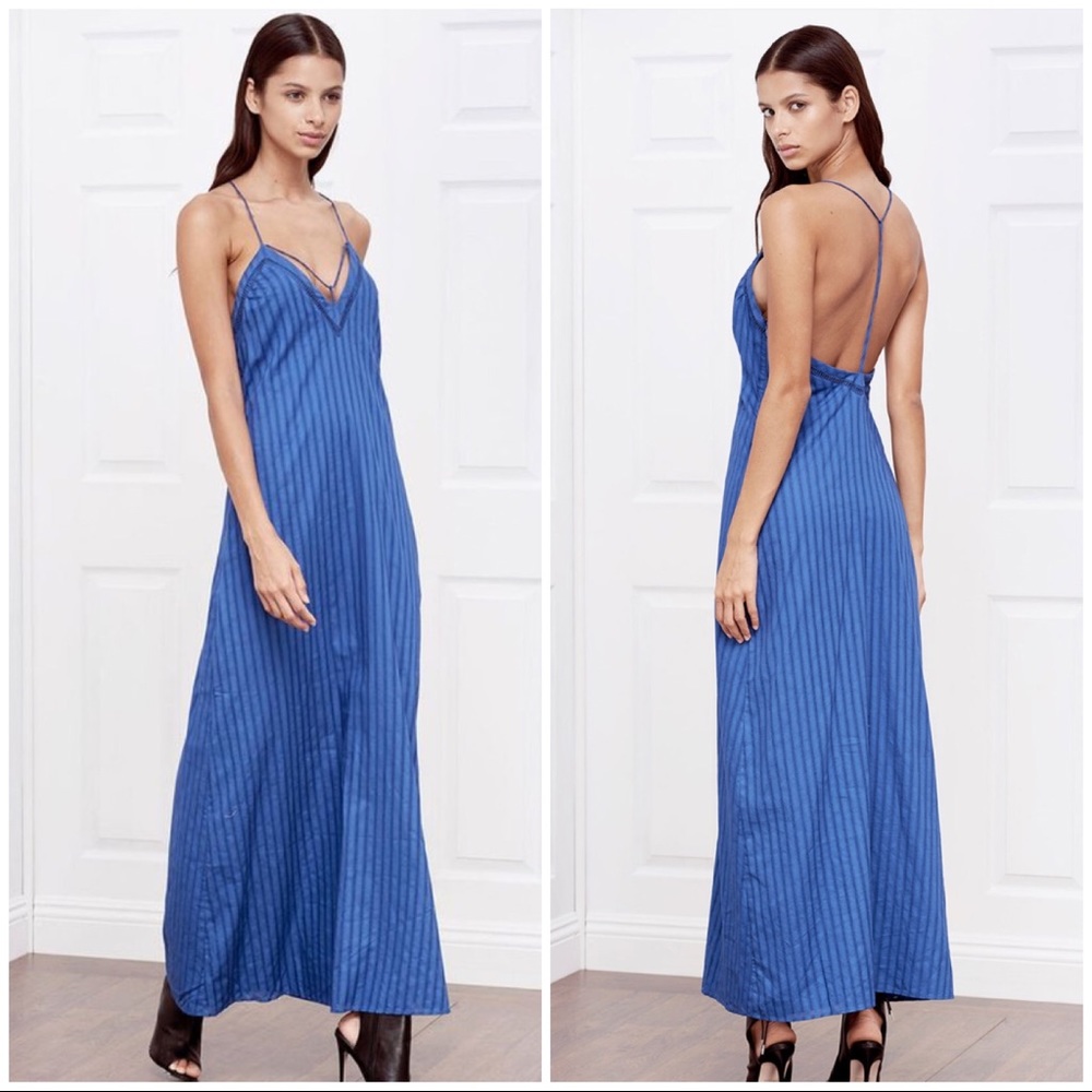 NWT Stylestalker Sandstorm Maxi Electron Open Back Dress Size L 🌸
